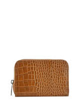 Portemonnee Croco Leder Milano Bruin croco CR19043