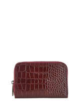 Portemonnee Croco Leder Milano Rood croco CR19043