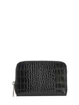 Portemonnee Croco Leder Milano Zwart croco CR19043