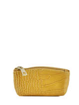 Portemonnee Croco Leder Milano Geel croco CR95015