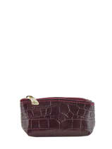 Portemonnee Croco Leder Milano Rood croco CR95015