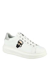 Kapri Karl Ikon Sneakers Uit Leder Karl lagerfeld Wit accessoires KL62530