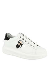 Sneakers Kapri Karl Ikon En Cuir Karl lagerfeld Blanc women KL62530