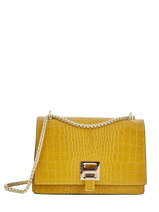 Cross Body Tas Croco Leder Milano Geel croco CR18061