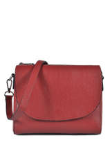 Cross Body Tas Caviar Leder Milano Rood caviar CA17068