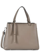 Sac Trapze Caviar Cuir Milano Marron caviar CA19062