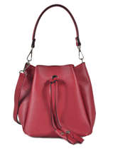 Mini Bucket Bag Caviar Leder Milano Rood caviar CA19042