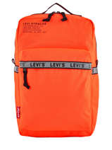 Sac  Dos 1 Compartiment + Pc 15'' Levi's Orange l pack 230809