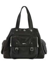 Sac Shopping Luxembourg Cuir Sonia rykiel Noir luxembourg 229S-44