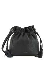 Bucket Bag M Wellington Leder Etrier Zwart wellington EWEL01