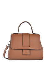 Cross Body Tas Caviar Leder Milano Bruin caviar CA19064