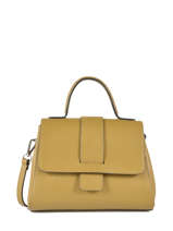 Cross Body Tas Caviar Leder Milano Geel caviar CA19064