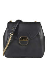 Sac Bandoulire  Pia Cuir Lancaster Noir mademoiselle pia mia 573-87