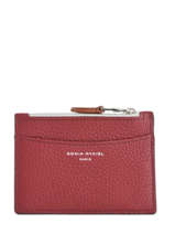 Portemonnee Le Pav Leder Sonia rykiel Rood le pave 8497-87