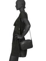Sac Bandoulire Confort Cuir Hexagona Noir confort 465012-vue-porte
