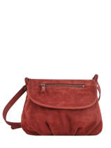 Sac Bandoulire Jen Cuir Nat et nin Rouge vintage JEN