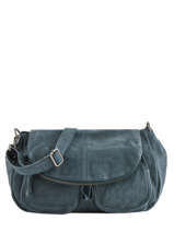 Cross Body Tas Lola Leder Vintage Leder Nat et nin Blauw vintage LOLA