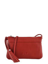 Sac Bandoulire Jesse Cuir Nathan baume Rouge nathan 17