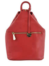 Rugzak Caviar Leder Crinkles Rood caviar 9972