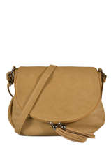 Cross Body Tas Pompon Miniprix Geel pompon F305