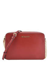 Sac Bandouli�re Jet Set Travel Cuir Michael kors Rouge jet set S4GTVC3L