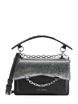 Cross Body Tas S Karl Seven Leder Karl lagerfeld Grijs karl seven 96KW3040