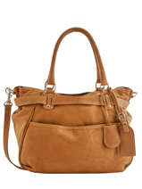 Handtas Lune Aim Leder Vanessa bruno Bruin lune 3V40133