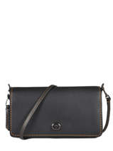 Cross Body Tas Dinky Leder Coach Zwart dinky 37296