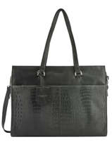 Sac Shopping L About Ally Cuir Burkely Noir about ally 545029