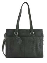 Sac Shopping M About Ally Cuir Burkely Noir about ally 545329