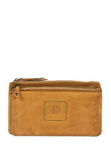 Portefeuille Heritage Cuir Biba Jaune heritage KA4