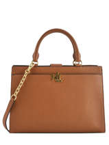Sac  Main Elmswood Cuir Lauren ralph lauren Marron elmswood 31746234