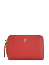 Portefeuille Dryden Cuir Lauren ralph lauren Rouge elmswood 32754178