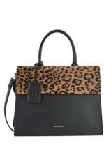 Handtas K Ikon Leopard Leder Karl lagerfeld Zwart k ikon 96KW3265