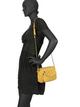 Sac Bandouli�re Naina Cuir Pieces Rose naina 17100639-vue-porte