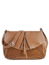 Cross Body Tas Oksan Leder Mila louise Bruin vintage 3319CVG