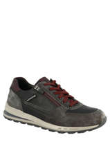 Sneakers Bradley En Cuir Mephisto Gris men BRADLEY