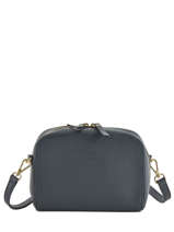 Cross Body Tas Caviar Leder Crinkles Blauw caviar 80922