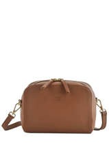 Cross Body Tas Caviar Leder Crinkles Bruin caviar 80922
