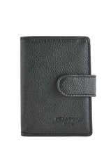 Porte-cartes Cuir Hexagona Noir confort 467254