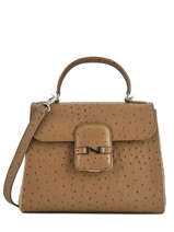 Sac  Main Ostrich N Cuir Nathan baume Marron ostrich n N1922001