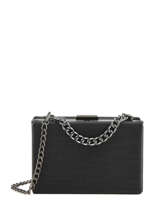 Box Clutch Met Schouderriem Miniprix Zwart case L86003-1