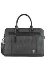 Porte-documents Coated Canvas Tommy hilfiger Noir coated canvas AM05036
