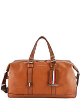 Sac De Voyage Cabine Casual Leather Tommy hilfiger Marron casual leather AM05047