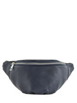 Sac Banane Caviar Cuir Milano Bleu caviar CA19093