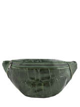 Heuptas River Leder Met Croco-effect Milano Groen river RI19093
