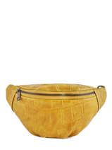 Sac Banane River Cuir Milano Jaune river RI19093