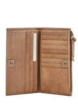 Portefeuille Cuir Biba Marron wallet VAW2L-vue-porte