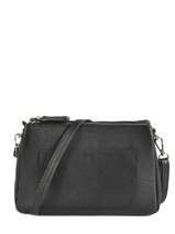 Cross Body Tas Caviar Leder Milano Zwart caviar CA19101