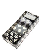 Cadeaukoffer Black & White Happy socks Veelkleurig pack XBLW09